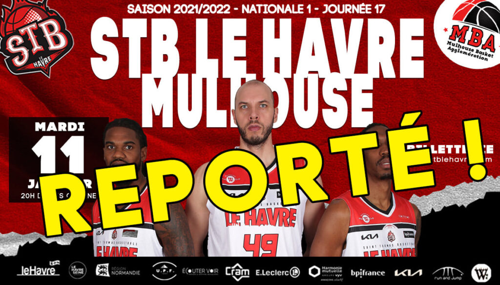 Le match STB Le Havre – Mulhouse reporté !